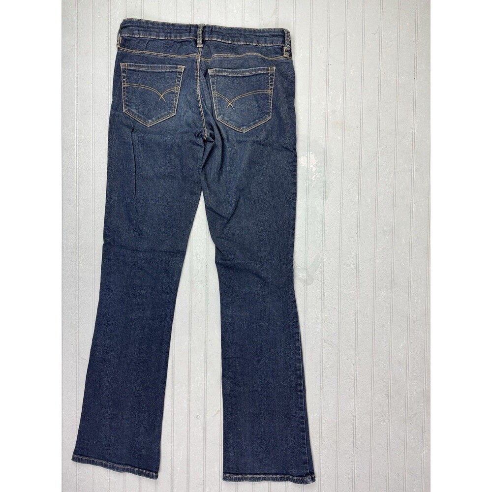 Bullhead Size 7 Long Womens Slim Bootcut Jeans Dark Wash Stretch Low Rise - Picture 4 of 4